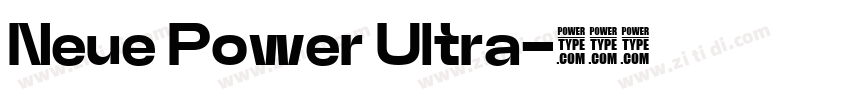 Neue Power Ultra字体转换